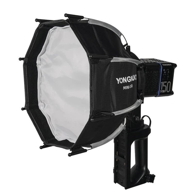 Battery Handle Power Adapter Barn Door Softbox Diffusor for YONGNUO YN150S YN150 Mini Bowens Mount Continuous Video Light