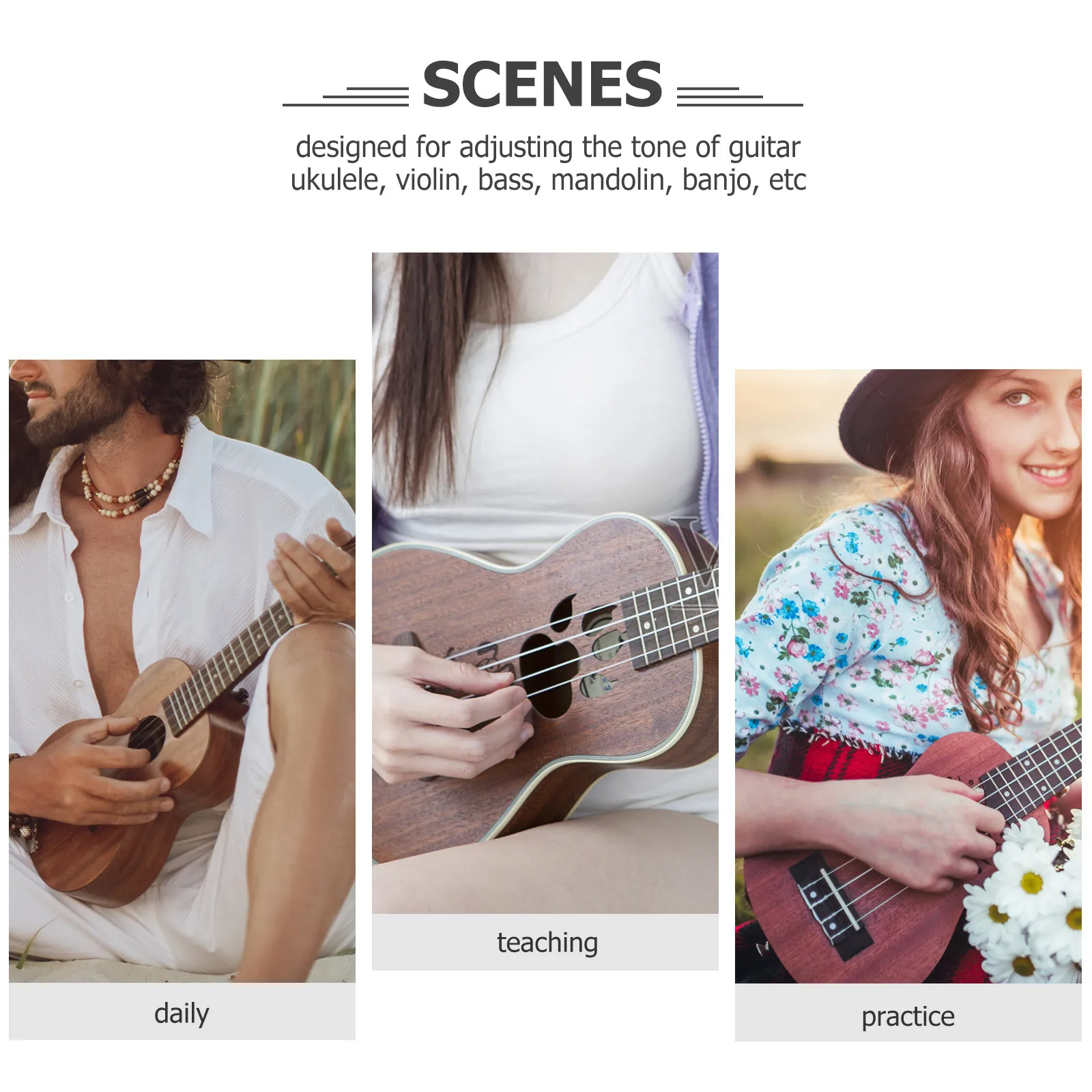 

Ukulele Strap Adjustable Guitar Belt No-Drill Design For All Body Types Nylon Shoulder Strap Performance Accessory