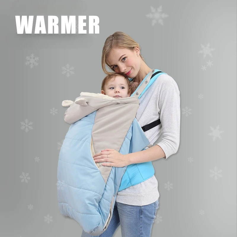 Baby Carrier Wrap Cocoon Newborn Waist Seat Warm Baby Blanket Shoulder Shawl Outdoor Spring Autumn Winter Windproof Coat Blanket