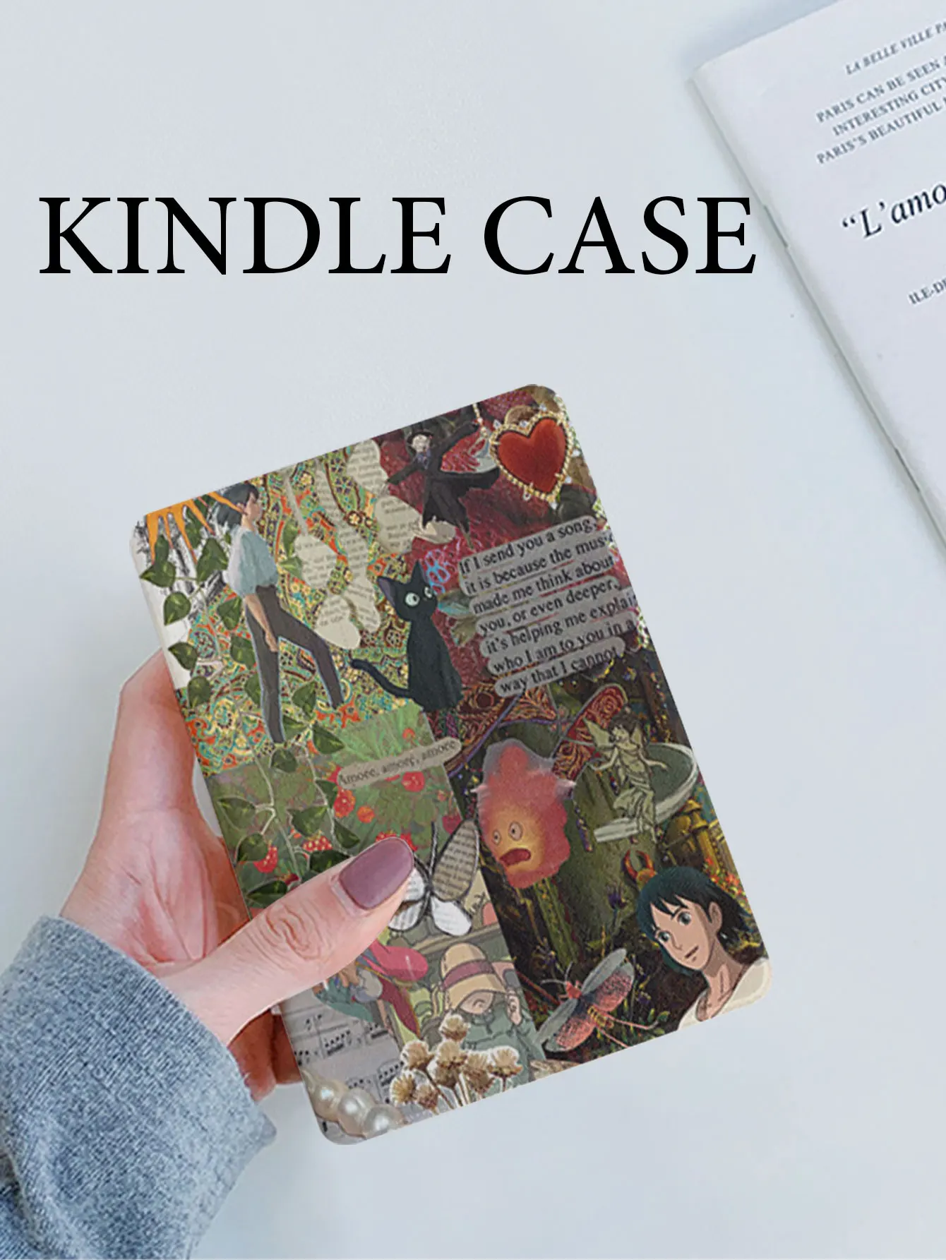 kindle case Silicone soft shell wrapped around edges for anti fall protection paperwhite  2024 2022 basic