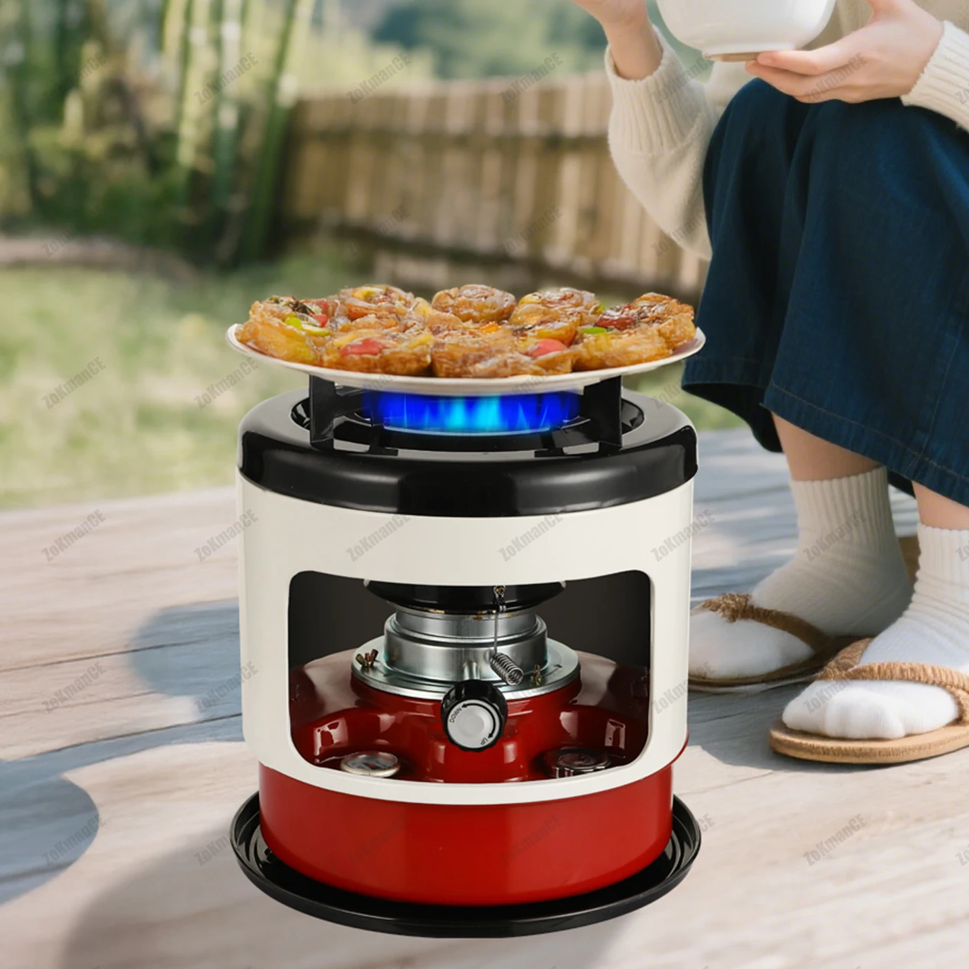 

Outdoor Portable Kerosene Heater with 3.1L Fuel Tank for Camping Space Heater for Cooking Fishing Hunting