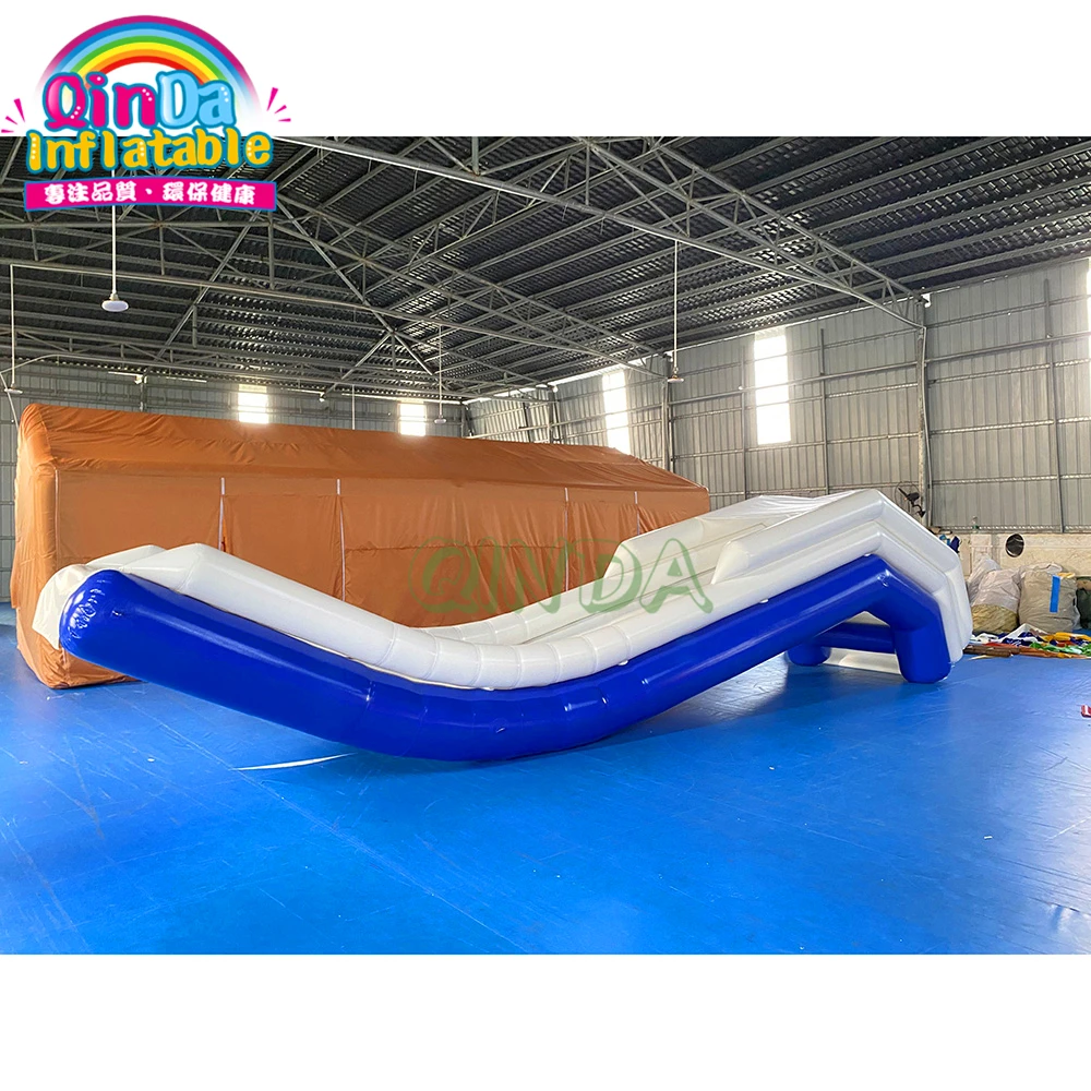 Inflatable Floating Water Slide For Boat / Sea Inflatable Yacht Slide / Water Slide Boat