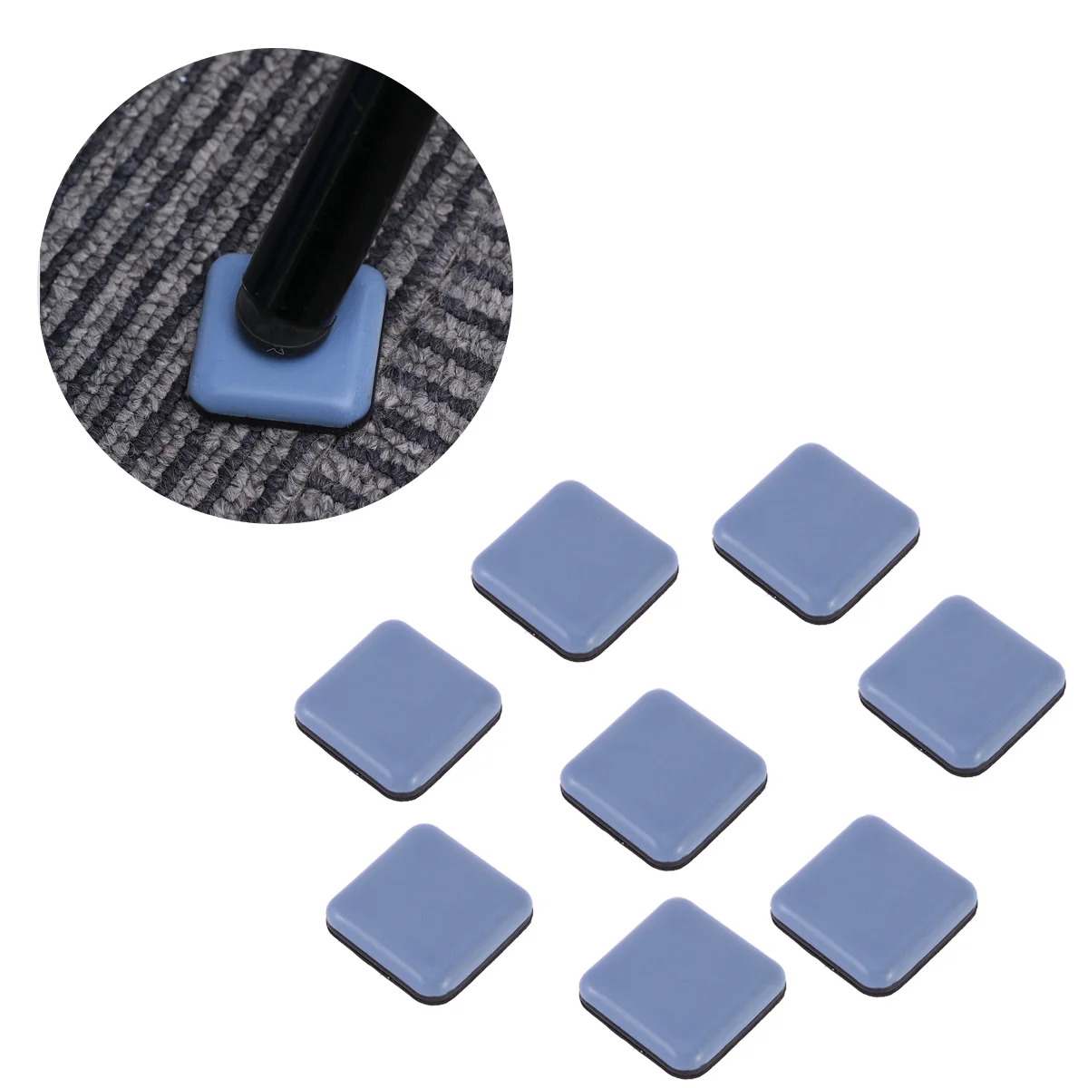 

16 PCS 30x30mm Table Mat Self-adhesive Pads Floor Silent Protectors Feet Cover for Furniture Table Chair (Grey)