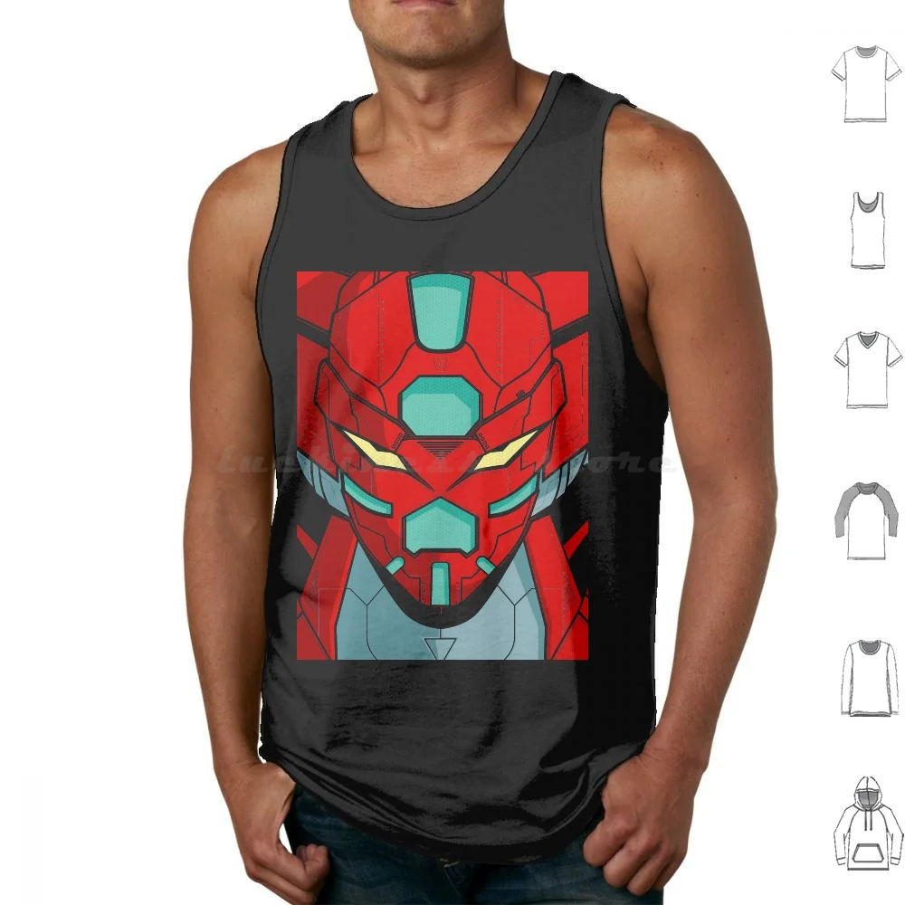 049 Shin Getter Full Tank Tops Print Cotton Getter Robot G01 Mecha Gonagai Grendizer Mazinga Goldrake Head Hotech Shifi