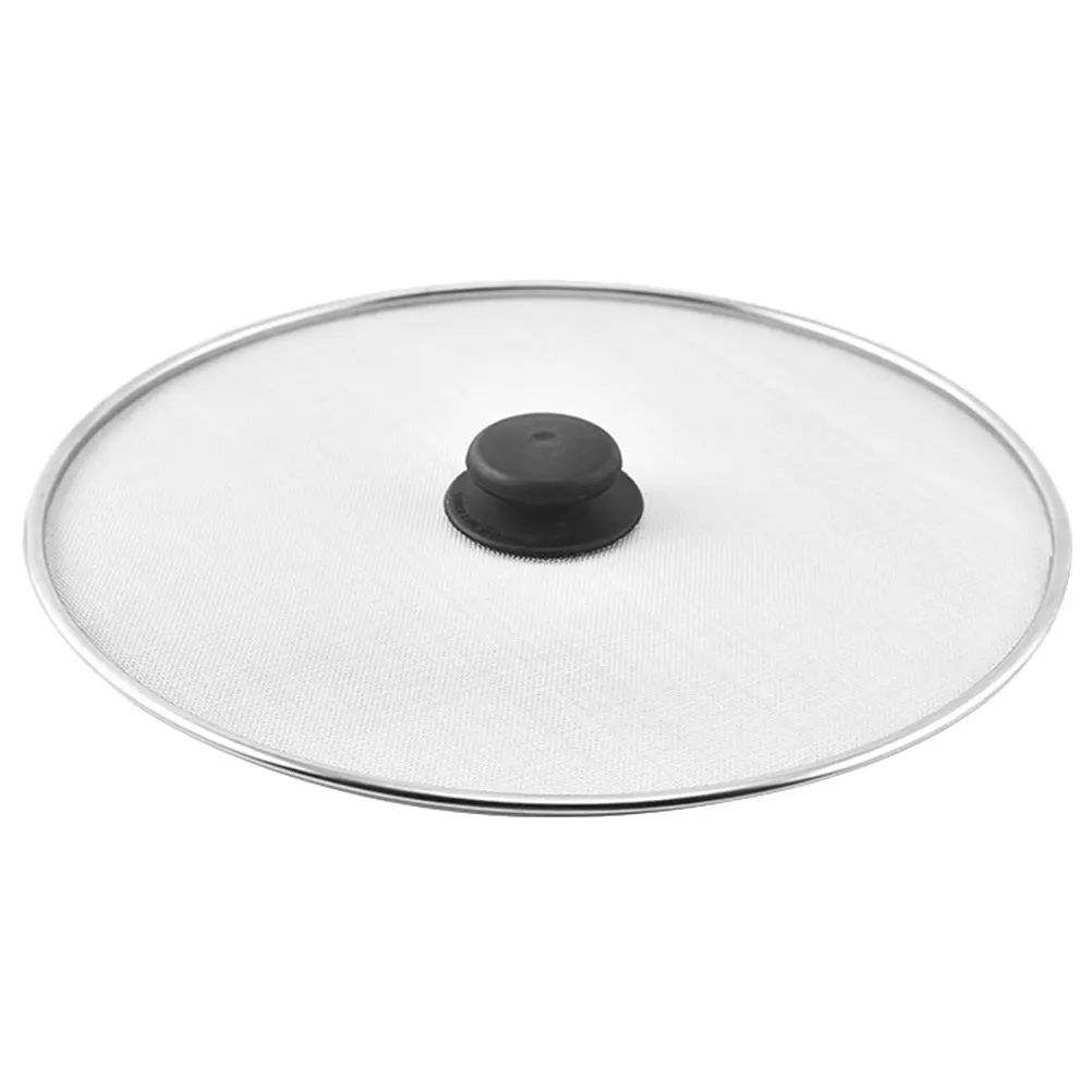 

Stainless Steel Grease Splatter Guard Mesh Cover Oil Splash Screen Cooking Shield Anti Splatter Lid Fits Pots Pans Kitchen