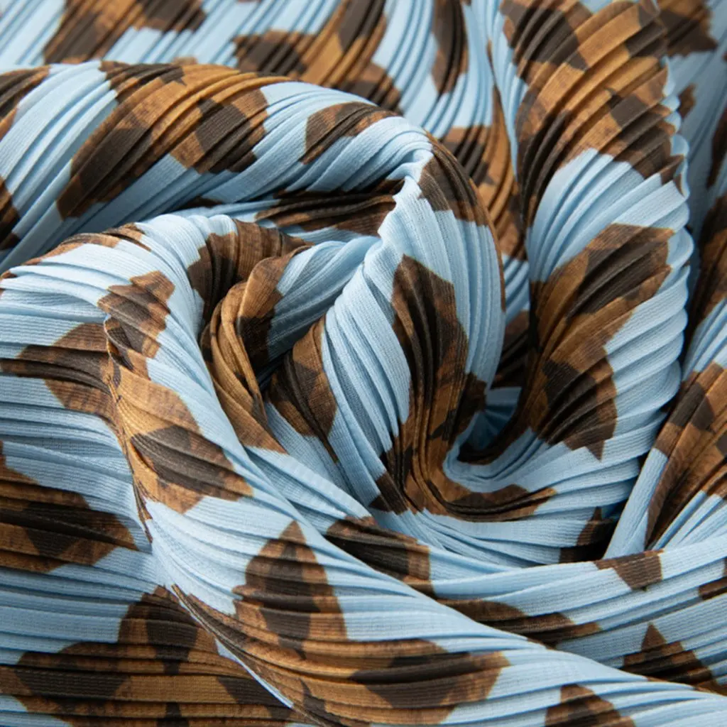 

Miyake Women's Sweet Fresh Pleated Skirt High-Waisted Floral Print Loose Fit Mid-Length Summer New Age-Reducing Skirt