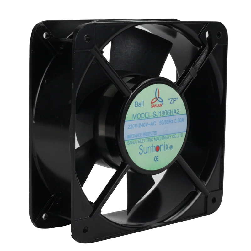 Kipas Pendingin Aksial AC Persegi SJ1806HA1 AC110V SJ1806HA2 AC220-240V 180x180x60mm 0.70A Kipas Ventilasi Kabinet Industri