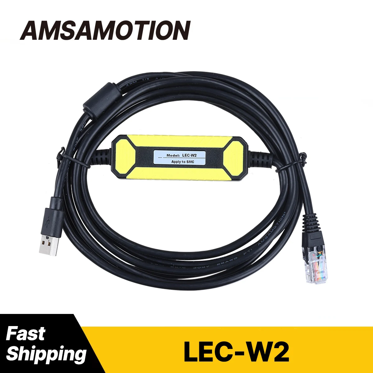 LEC-W2 Programming Cable Communication Download Line Suitable for Debugging SMC Electric Cylinder Driver LEC-W1
