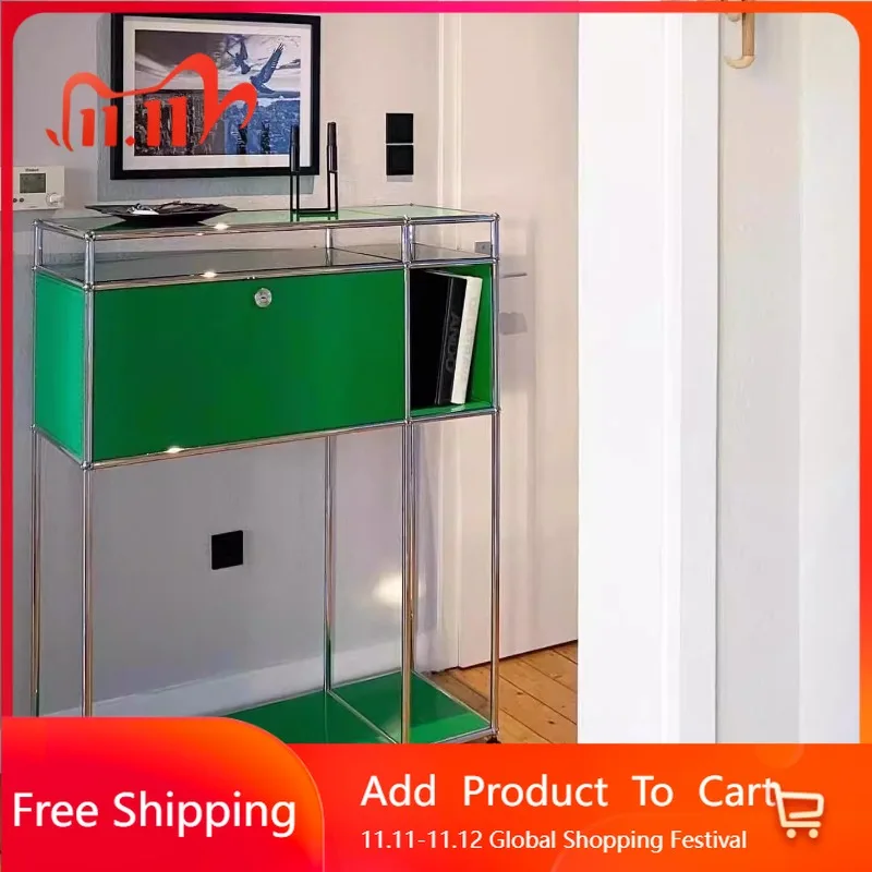 

Aesthetic Compact Lazy Cabinets Service Show Replica Customizable Bookshelf Nordic Designer Reception Gabinete Salon Furniture