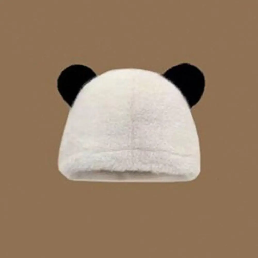 New With Ear Lovely Women's Cap Head Circumference 58-60cm 8 Color Women's Winter Hat Warm Fluffy Faux Fur Bucket