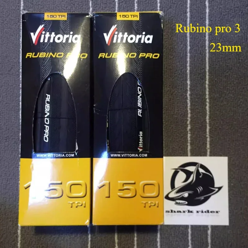 Vittoria Boxed Non-Grinding Code Victoria 23mm Road Tire 150TPI Rubino Pro 3 Non-Bald tires