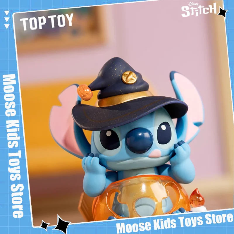 Toptoy New Disney Stitch Figure Toys Disney Stitch Funny Diary Series Anime Figures Desktop Ornament Suprised Box Gifts For Kids