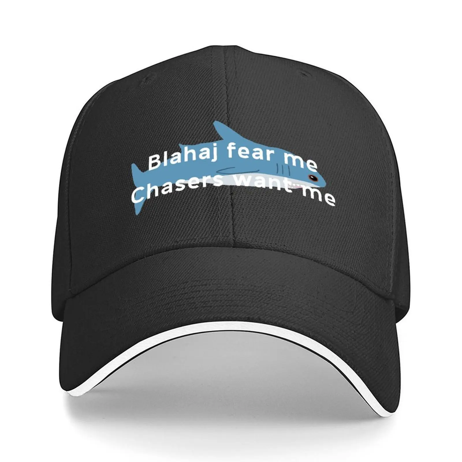 

blahaj fear me, chasers want me Baseball Cap Streetwear |-F-| fishing hat derby hat Girl Men's