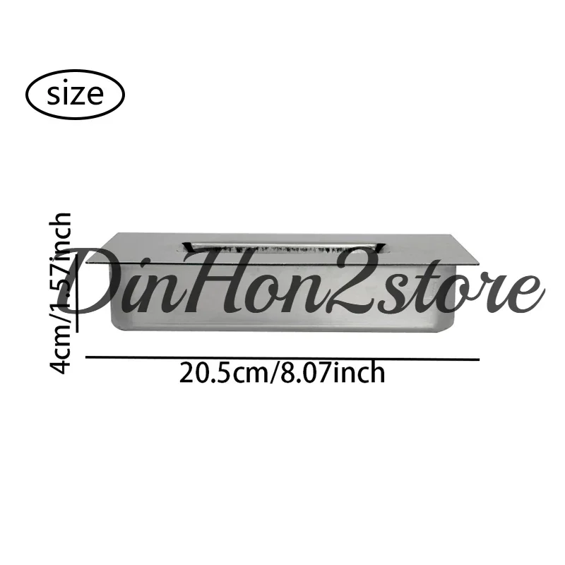 Stainless Steel Alcohol Fireplace Replacement Accessories Integrated Groove Outdoor Indoor Real Fire Embedded Metal Fireplace