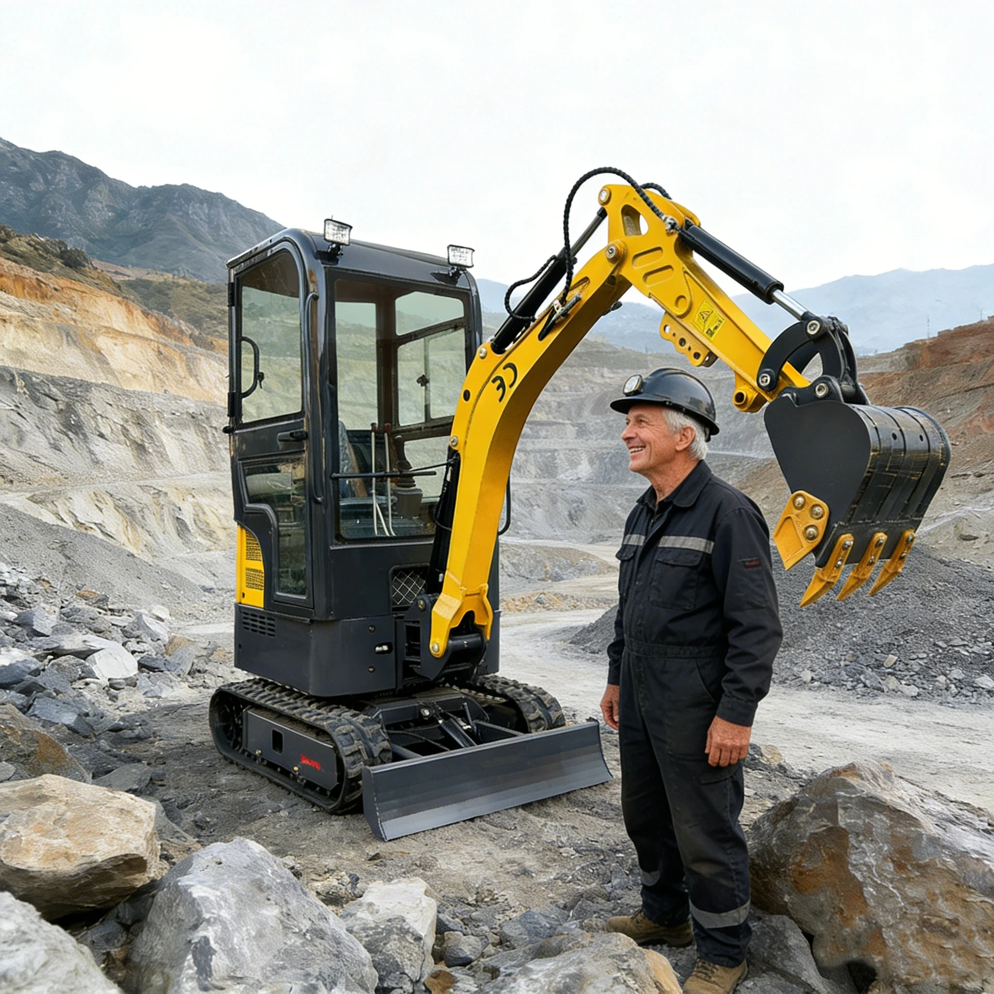 Mini Escavatore Personalizzato 2026 in Promozione in Europa, 1.2 Tonnellate, Motore EPA/Euro 5, Escavatore Cingolato Agricolo
