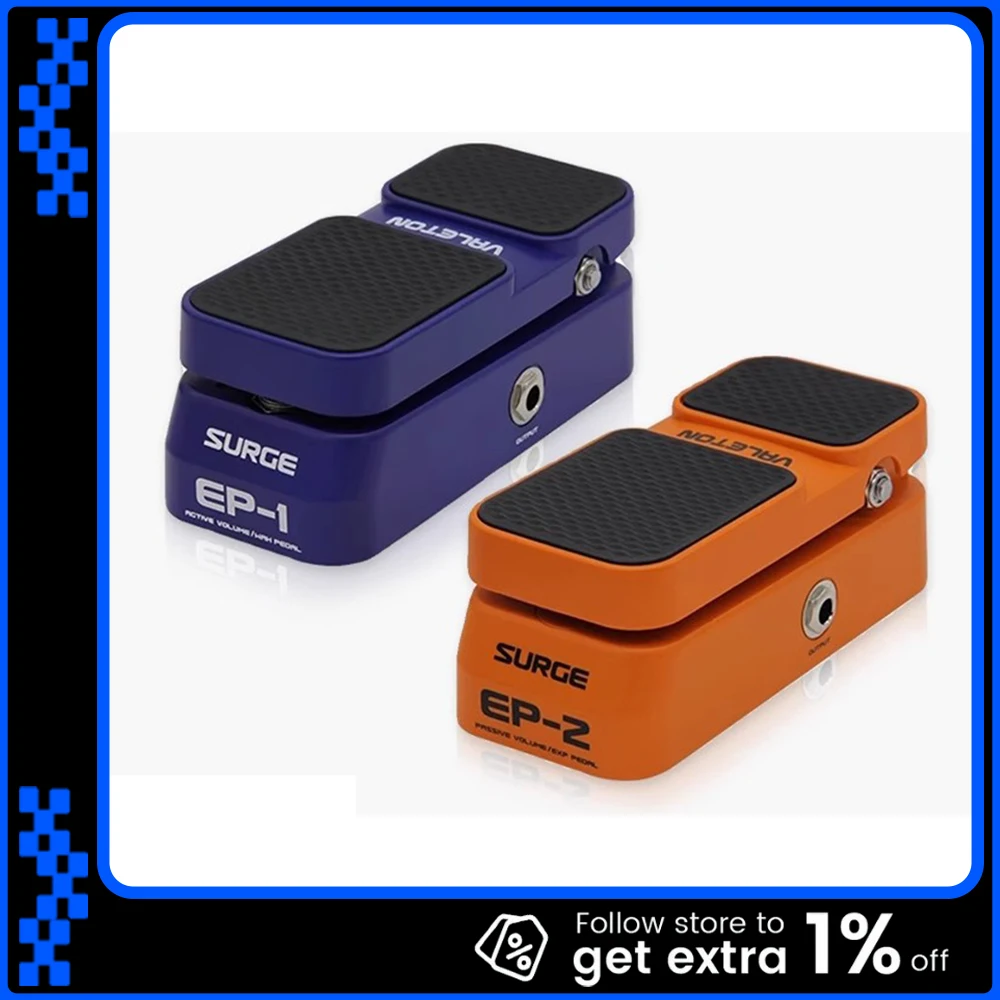 Valeton EP-1 Electric Guitar Effector Pedal EP-2 Two-in-one Expression Wow Volume Universal Single Block Gifts