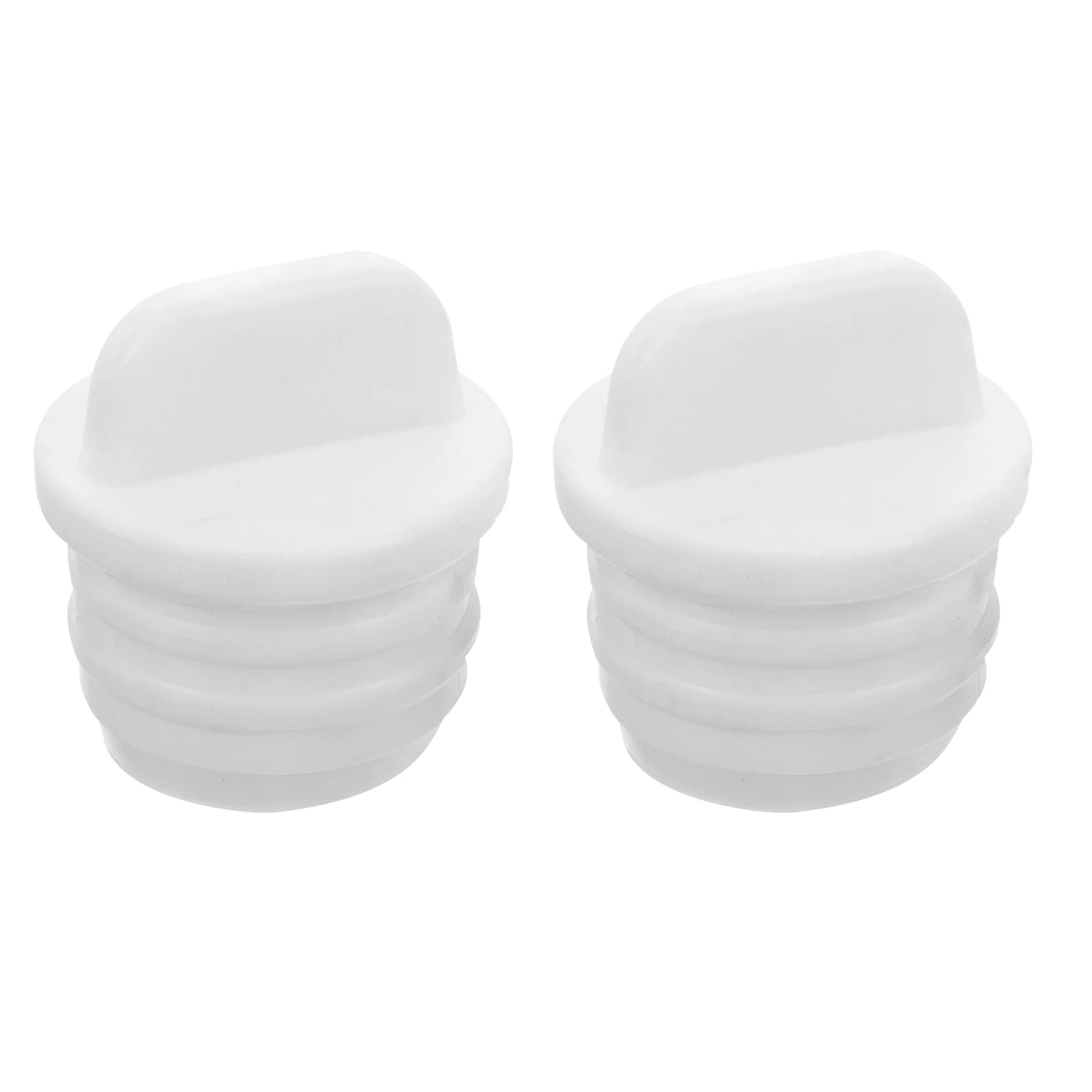 

2 Pcs Tube Stops Mop Bucket Stopper Outlet Accessories Small Rubber Plug Sealing Supply Drain Basket