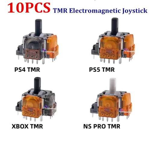 Palanca electromagnética TMR antisudiva para PS5, módulo de Sensor analógico 3D, palanca de efecto Hall para PS4 NS Pro XBOX, 10 Uds.