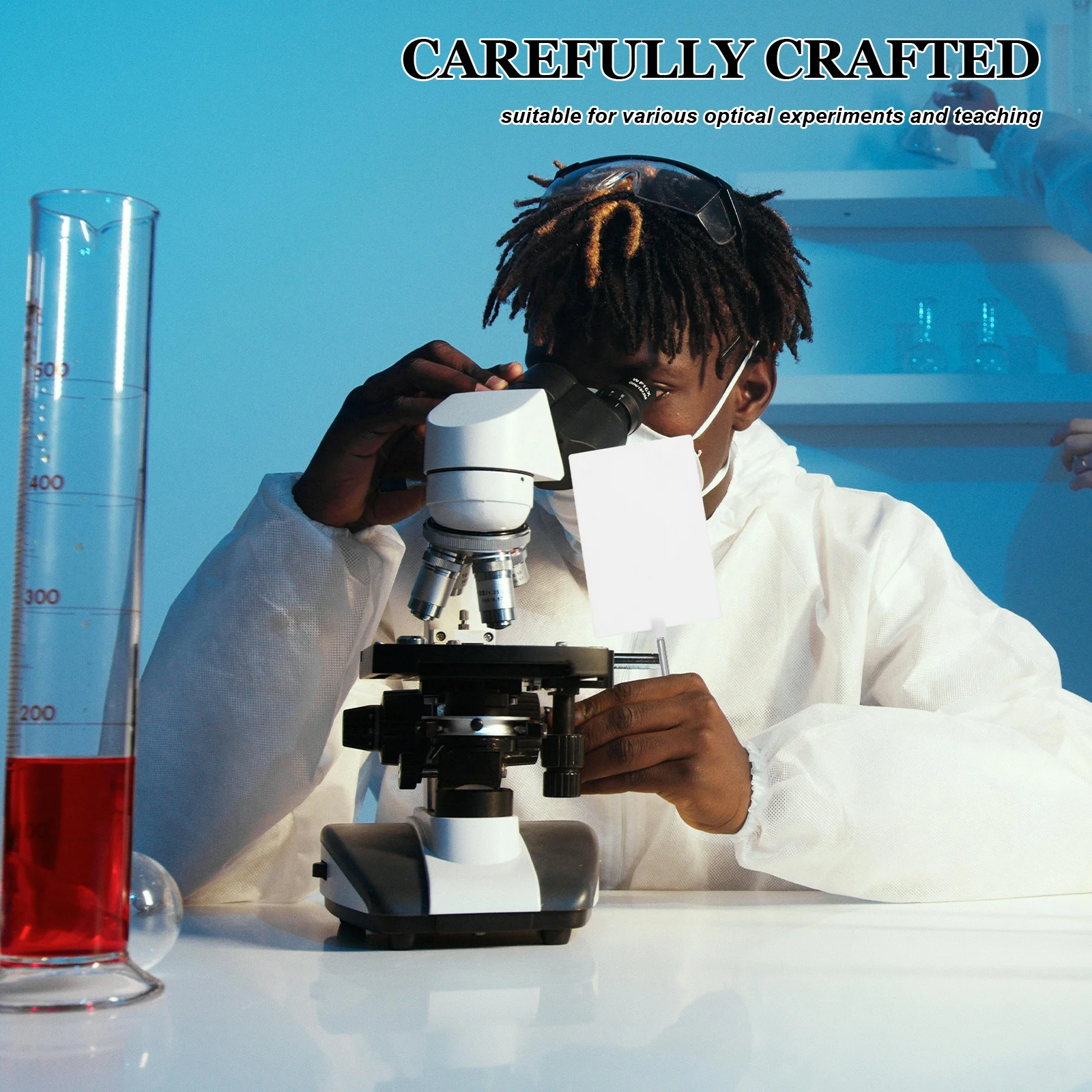 White Light Screen Optical Lens For Physics Teaching Matte Surface Scientific Experiment Equipment High School Lab Tool