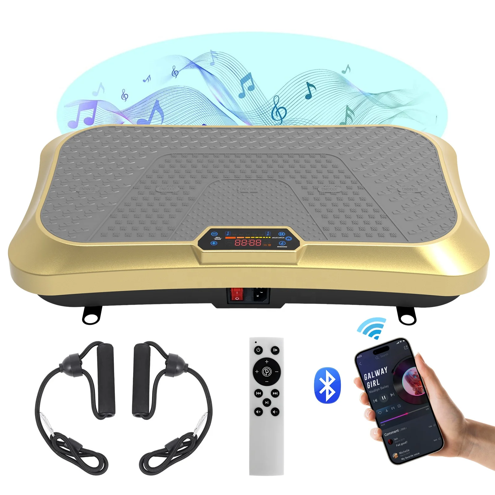 

Body Slimming WholeBody Vibration Plat Machine Massage Vibration Platform Exercises