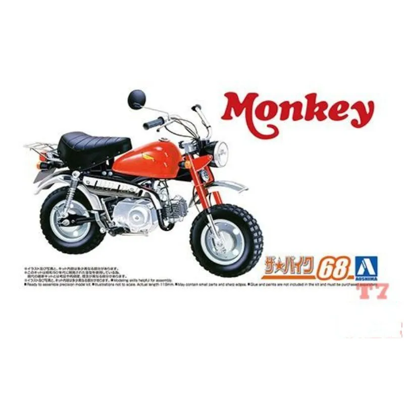 AOSHIMA 06434 1/12 Scale Model Z50J-1 Monkey'78 Motocycles Assembly Model Building Kits For Adults Hobby Collection