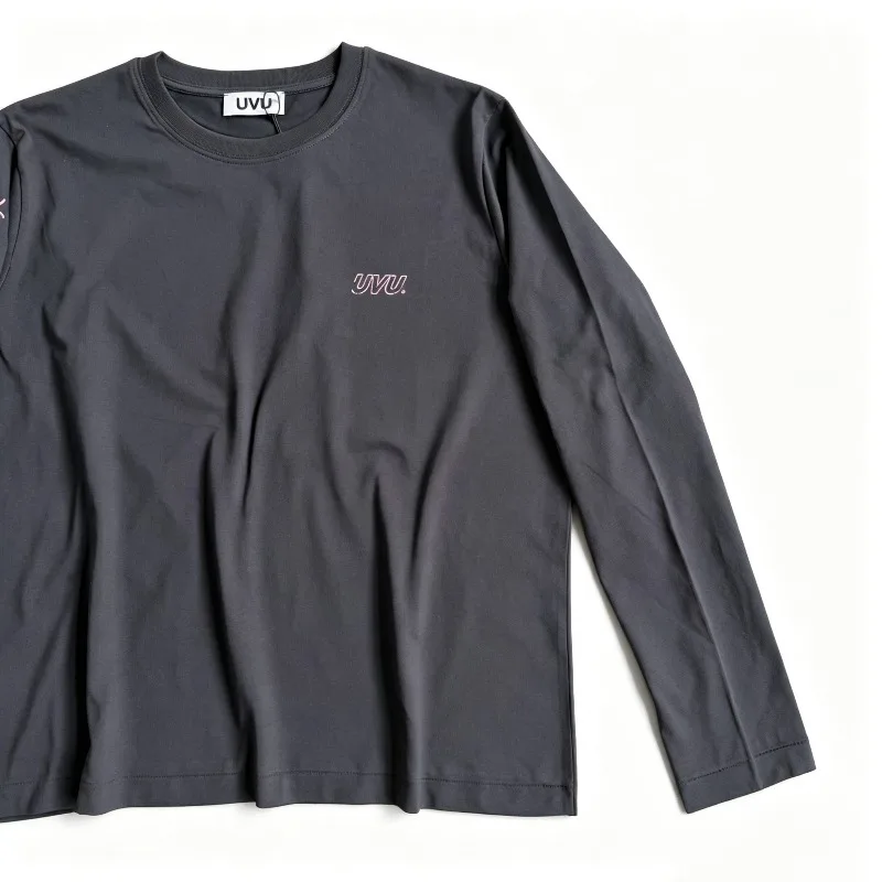 

UVU 26SS Tokyo Limited Thin Retro Cross Flower String Label Loose Long Sleeve T-Shirt