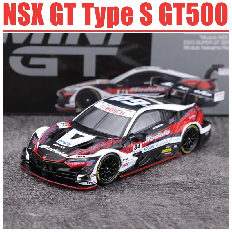 

MINIGT 1/64 NSX GT Type S GT500 игрушечный автомобиль из сплава, металлическая модель, подарки
