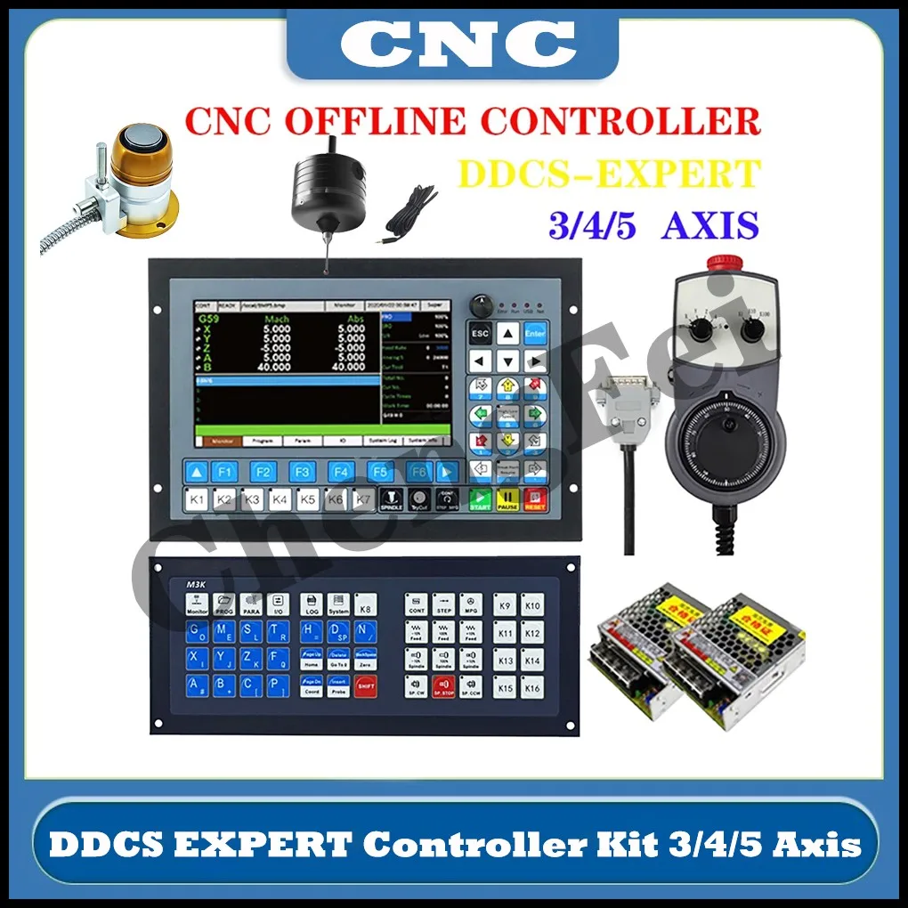 

HOT DDCS EXPERT/M350 3/4/5-axis CNC offline controller Z-axis 3D probe supports closed-loop stepping/ATC, replacing DDCSV 3.1