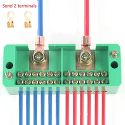 Single Phase 2 In 12 Out 660V Junction Box Quick Connect Retardant Metering Cabinet Terminal Block High Power