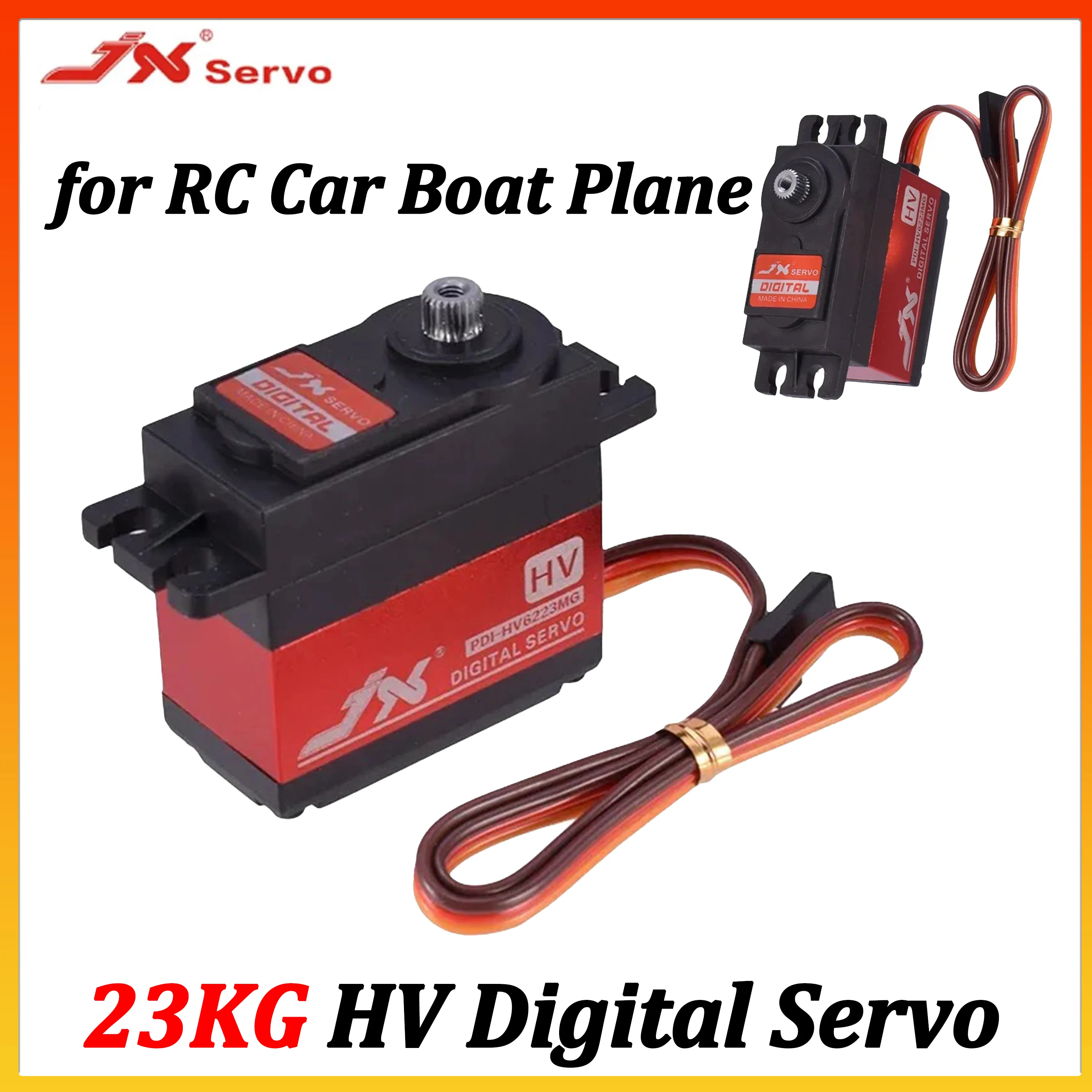 JX 23KG HV Standard Digital Servo PDI-HV6223MG Metal Gear 6-8.4V for 1/8 1/10 RC Car Truck Crawler Drone Plane Boat Axial Wltoys