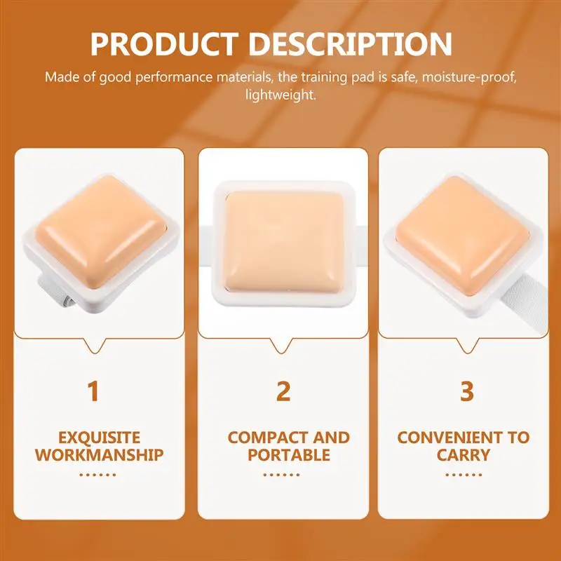 1pc 병원 주입 훈련 패드 시뮬레이션 주입 피부 간호 연습 모델 실리콘 가짜 피부 주입 트레이너