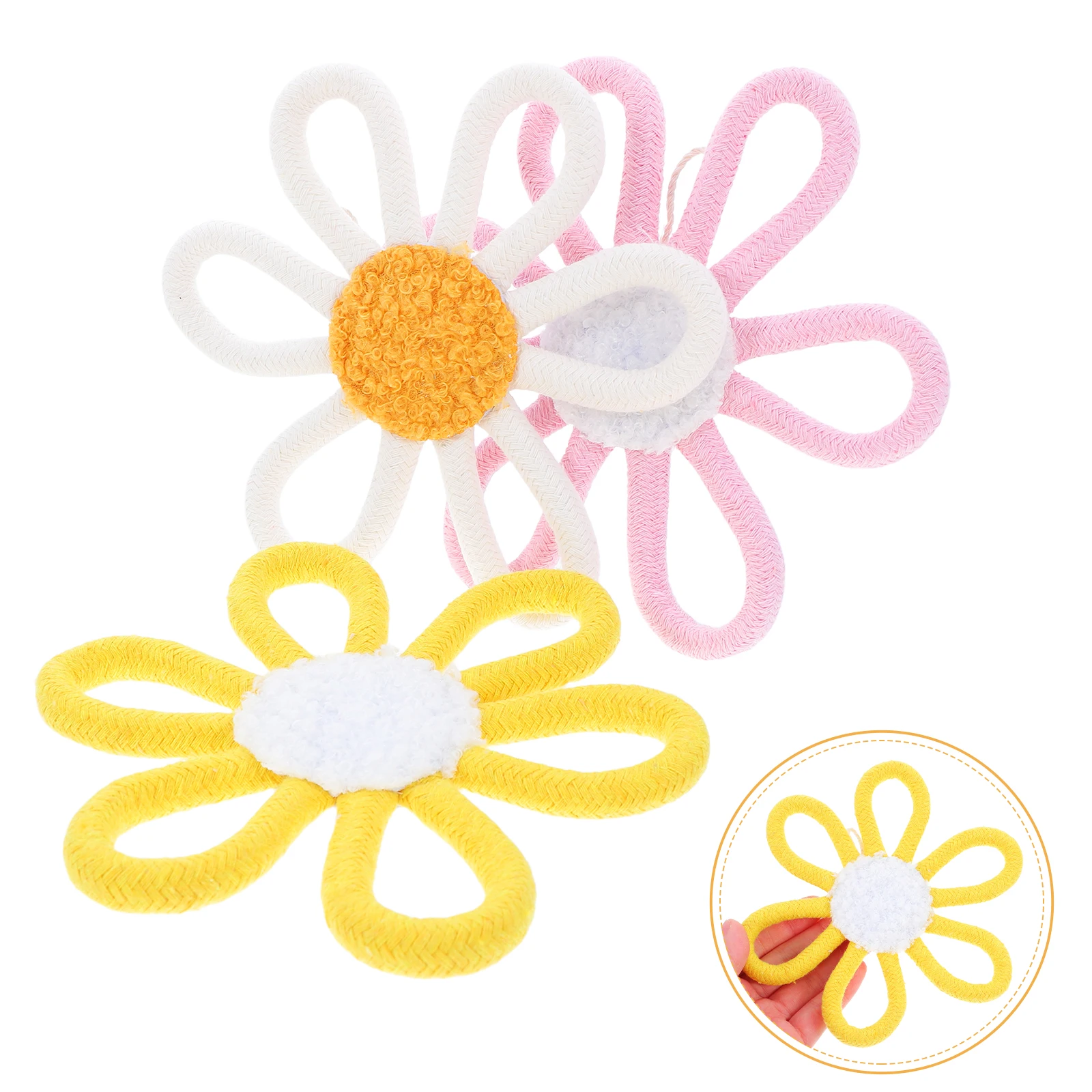 

Daisy Wall Decoration Room Boho Girls Bedroom Nursery Art Hanging Woven