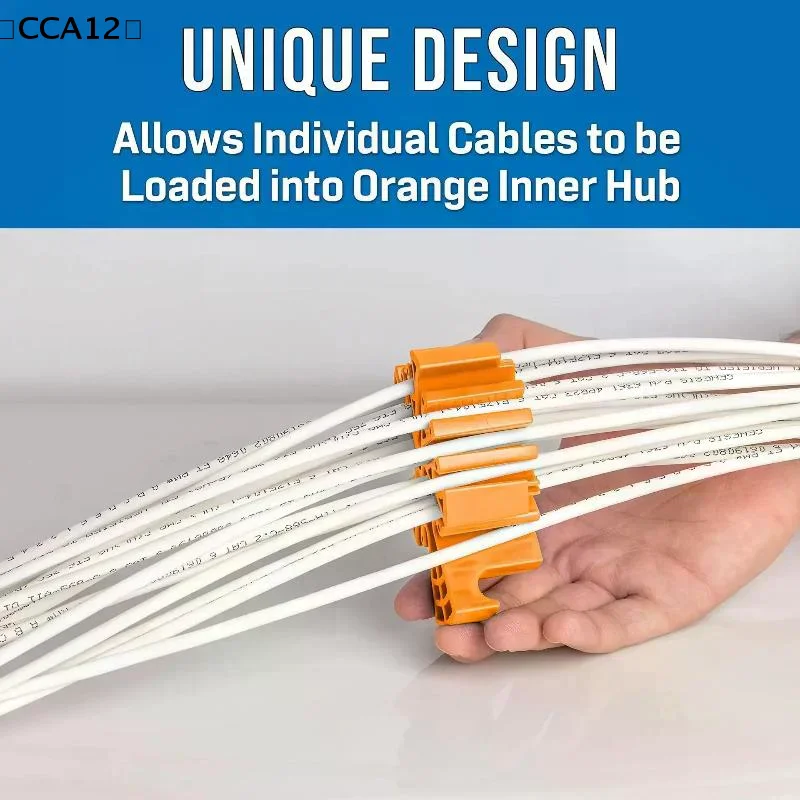 

〔CCA12〕Network Carding Device Cable Comb Fireproof ABS Plastic Generic Cabling Category 5 6 Network Cables Laying Carding Tools