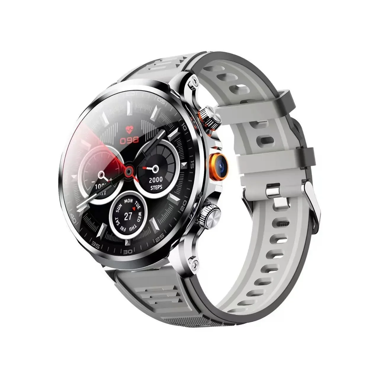 High Quality 4G 5G smart watch H18 WiFi GPS dual camera video call NFC 8+128GB 900MAH battery Android sport smart watch