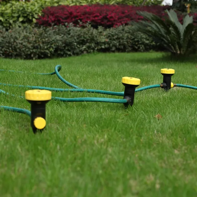 Portable Plastic Cover Jet Watering Nozzle Low Pressure Mini Mobile Impact Lawn Garden Irrigation Systems Micro Sprinkler