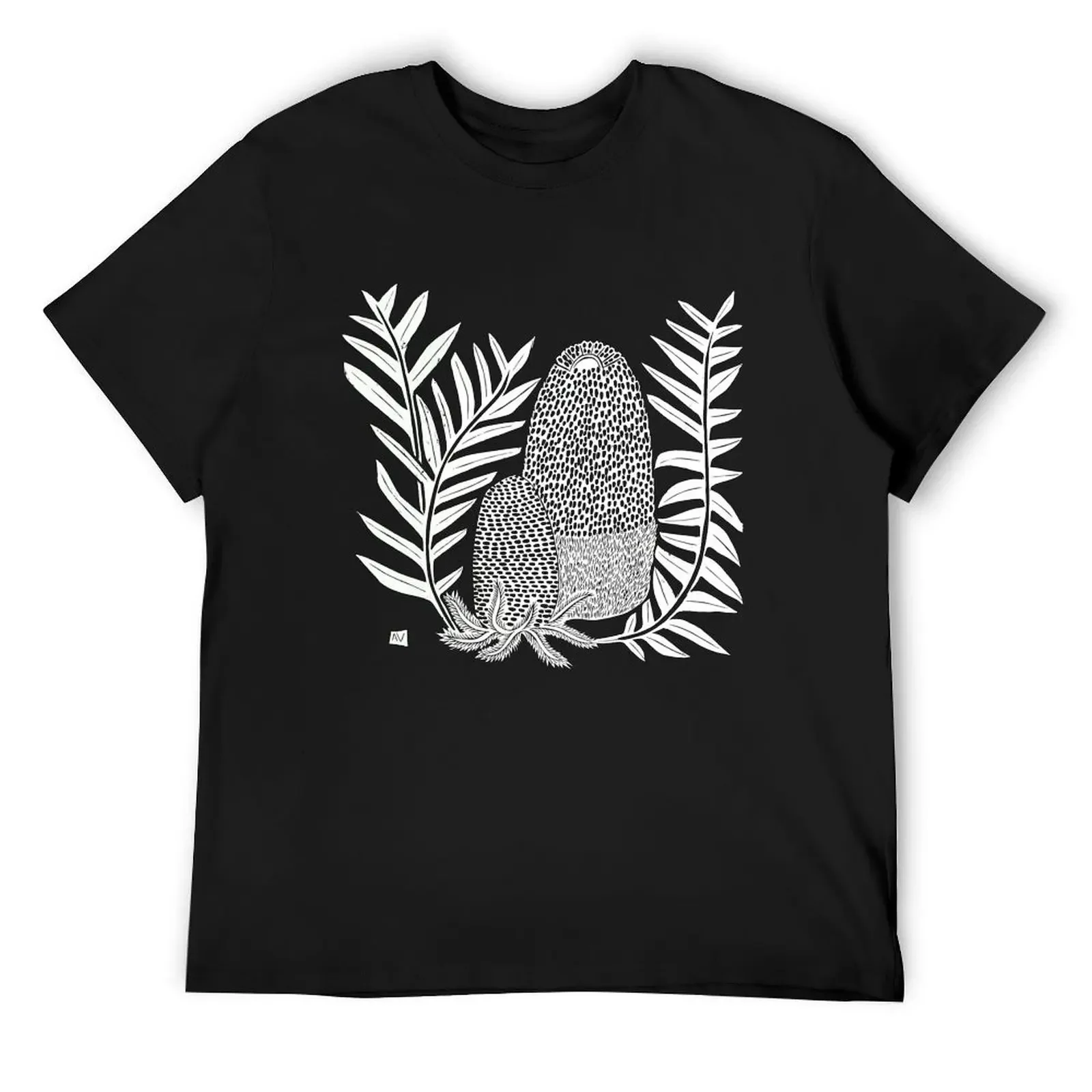 White Banksia blechnifolia T-Shirt cotton graphic tees sports fans customizeds vintage graphic tee cotton t shirt men