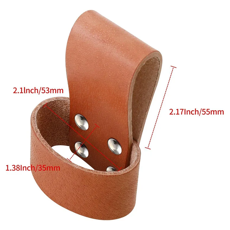 Suporte de martelo de couro WORTHOWN-4X, suporte de martelo premium com alça de cinto, suporte de martelo multiferramenta, suporte de machado de martelo pequeno