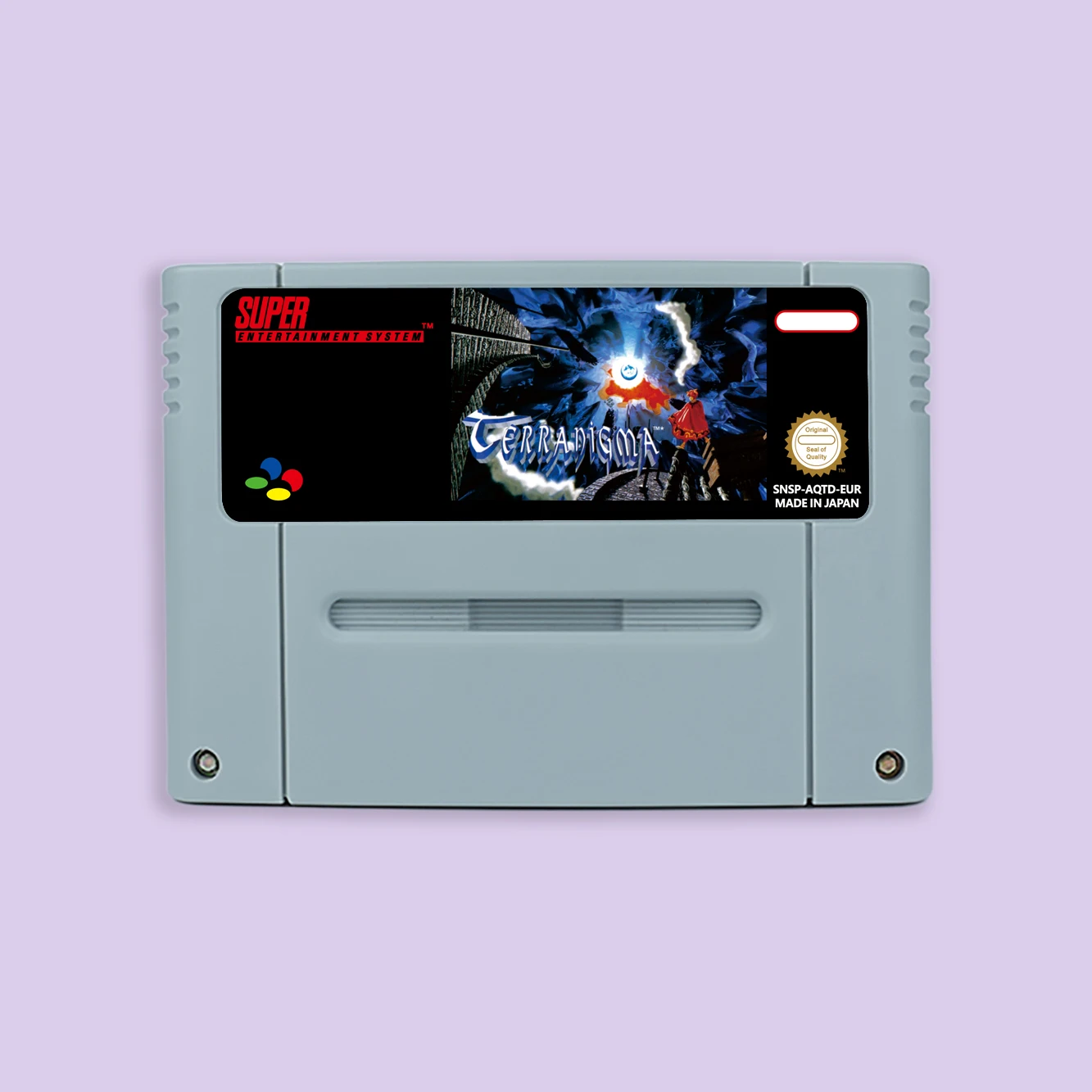 Terranigma RPG game for SNES 16 bit Single Game Card with USA NTSC or EUR PAL Video Game Consoles Cartridge