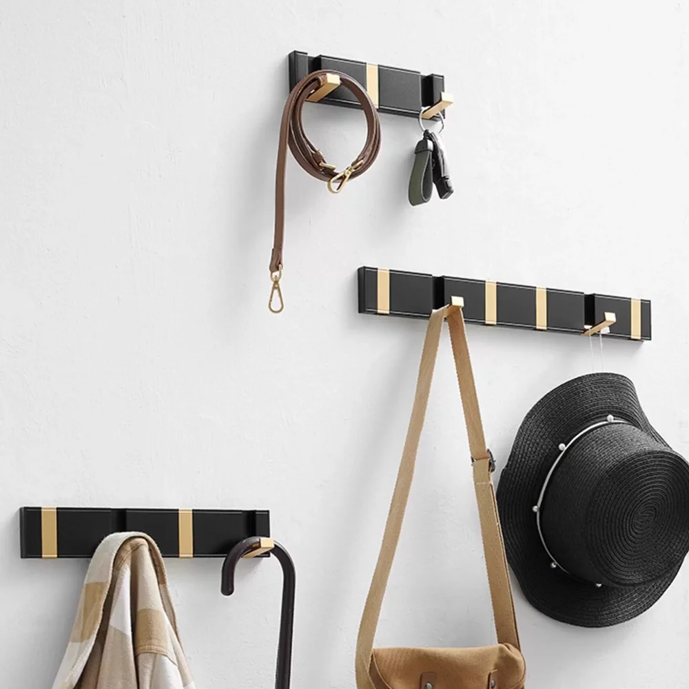 

Вешалка для полотенец для ванной комнаты, алюминиевый крючок для одежды для ванной комнаты, настенный черный крючок для полотенец, крючок для халата, вешалка для ключей, шляпы, сумки, держатель для ванной комнаты