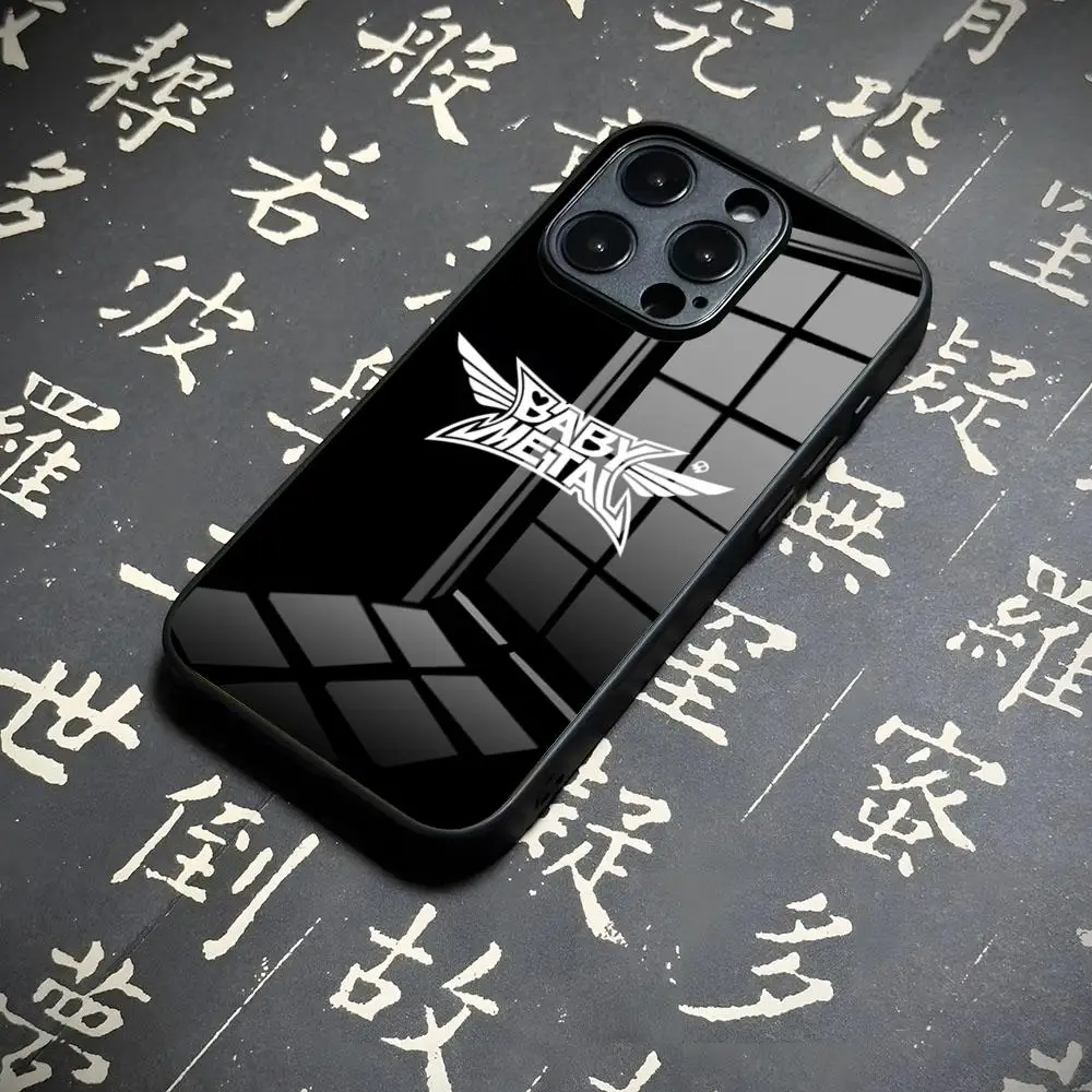 B-BABYMETAL R-Rock Handyhülle für iPhone 17 Air 16 15 13 12 14 11 Pro Max Mini X Xr Xs 8 7 Plus 6 Glas Luxus Coque