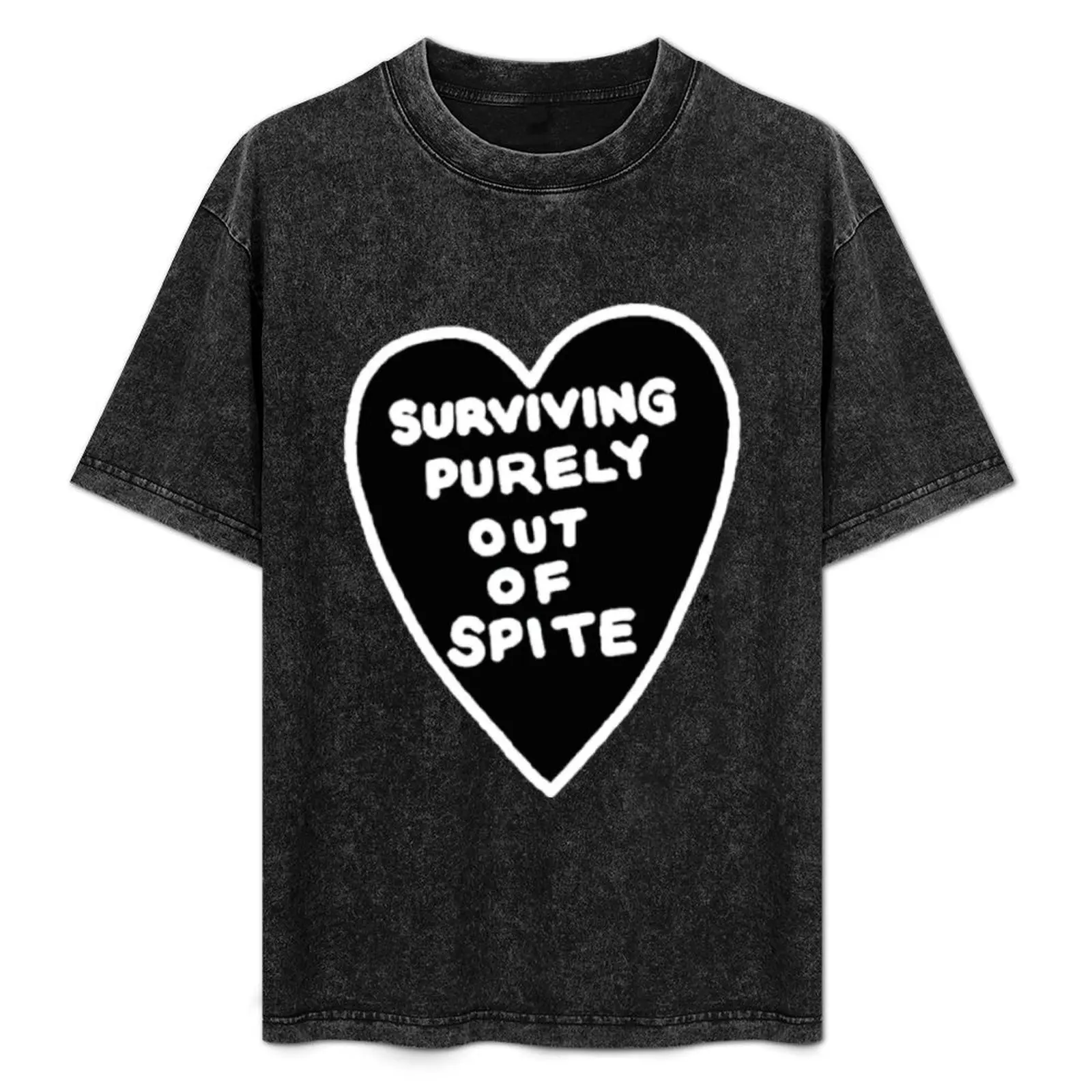 

surviving purely out of spite T-Shirt Casual All Match Tee Shirt for Men