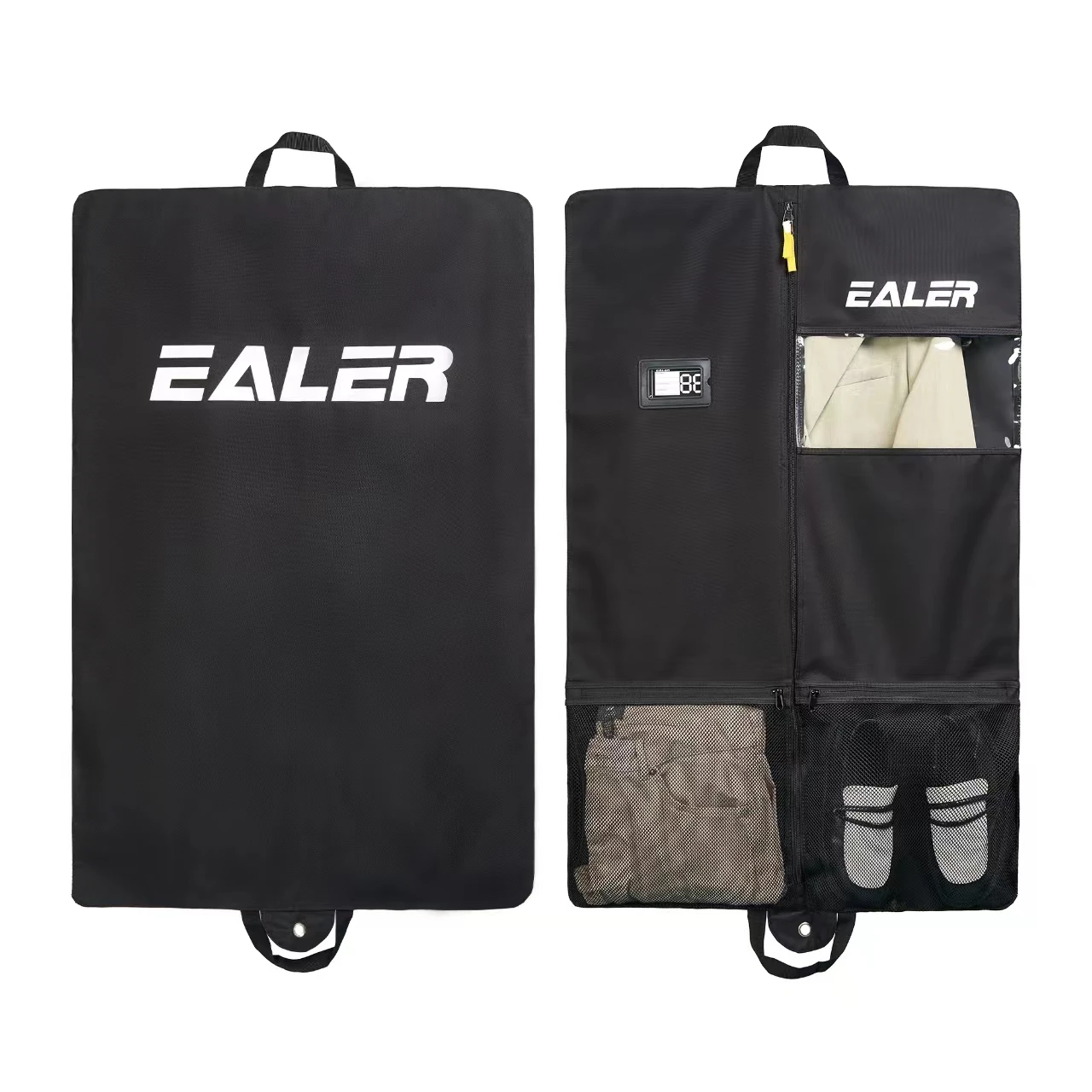 Ealer HAG301 Hockey Individual Garment Bag, Heavy Duty Hanging Travel Bag - Black Suit Bag