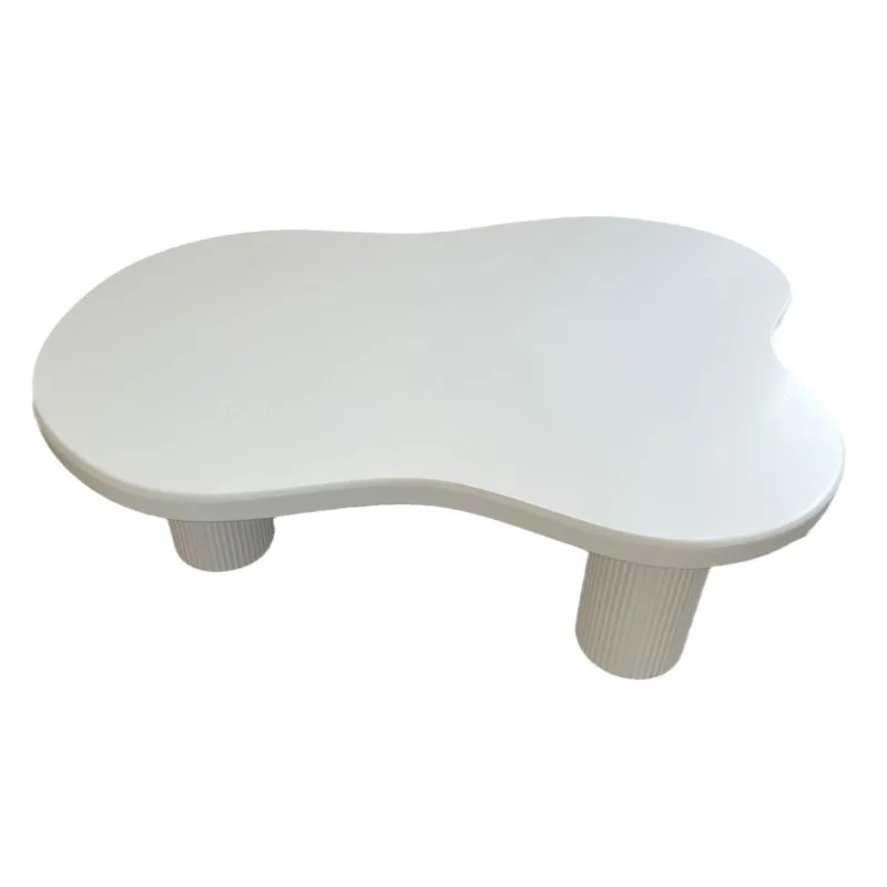 

Nordic cream style small apartment cloud coffee table Japanese creative special-shaped living room sofa Roman column small tea