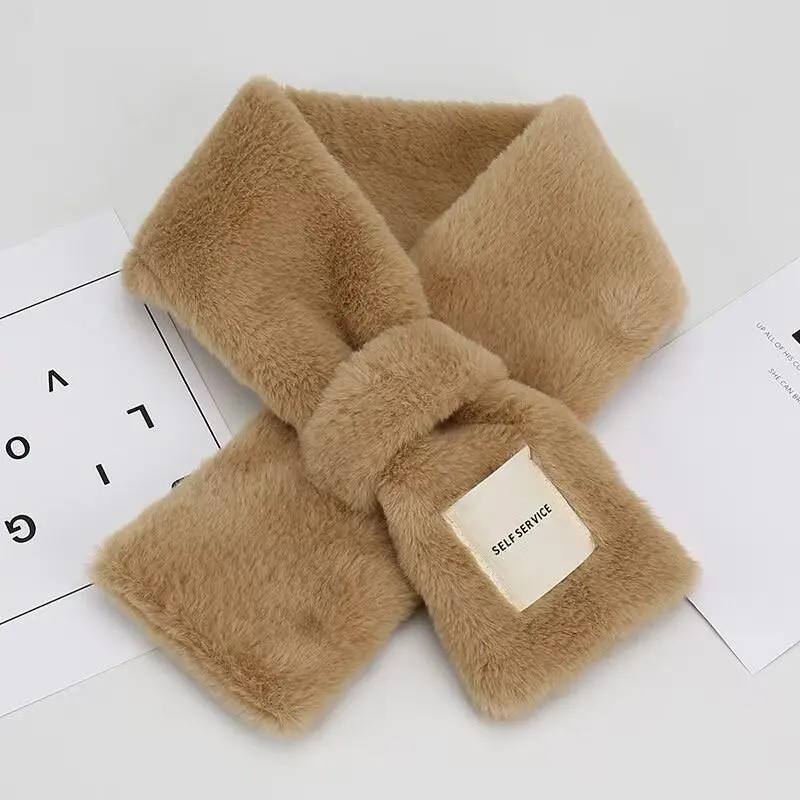 2025 gran oferta bufanda de piel de conejo auténtica para mujer, bufanda de piel de conejo auténtica de 100% cálida para invierno, bufanda de piel de conejo auténtica para niñas, bufanda de piel hecha a mano