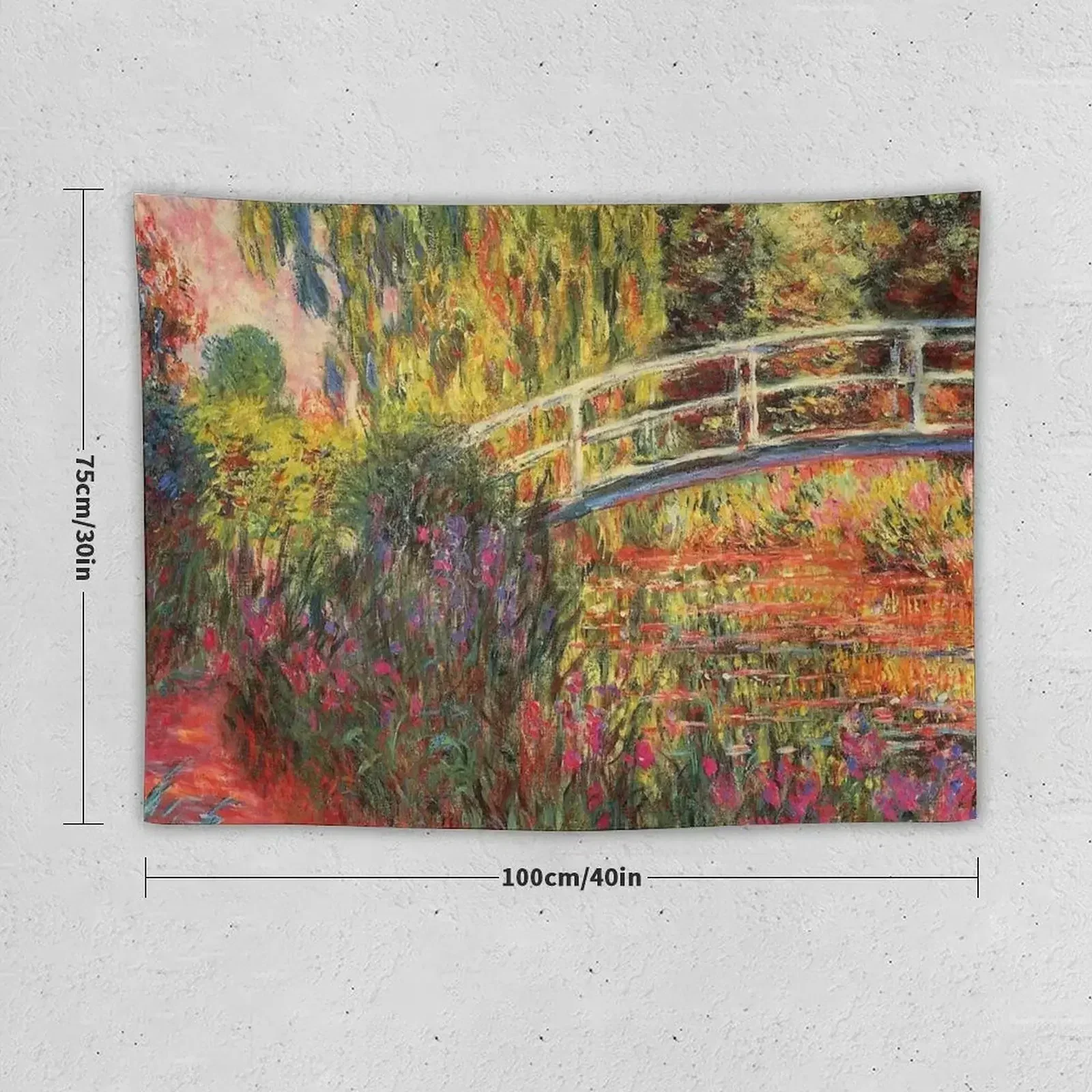 HD. Water Lily Pond, by Claude Monet. HIGH DEFINITION Tapestry Room Aesthetic Decor Wall Hanging Outdoor Decoration Tapestry