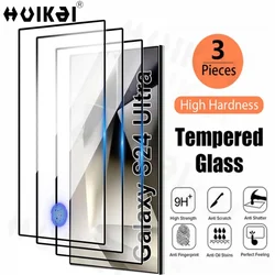 3 Pack Screen Protector for Samsung Galaxy S25 Ultra S24 Ultra S24 FE S23 S21 A16 A55 HD Full Screen Tempered Anti-Scratch Cover