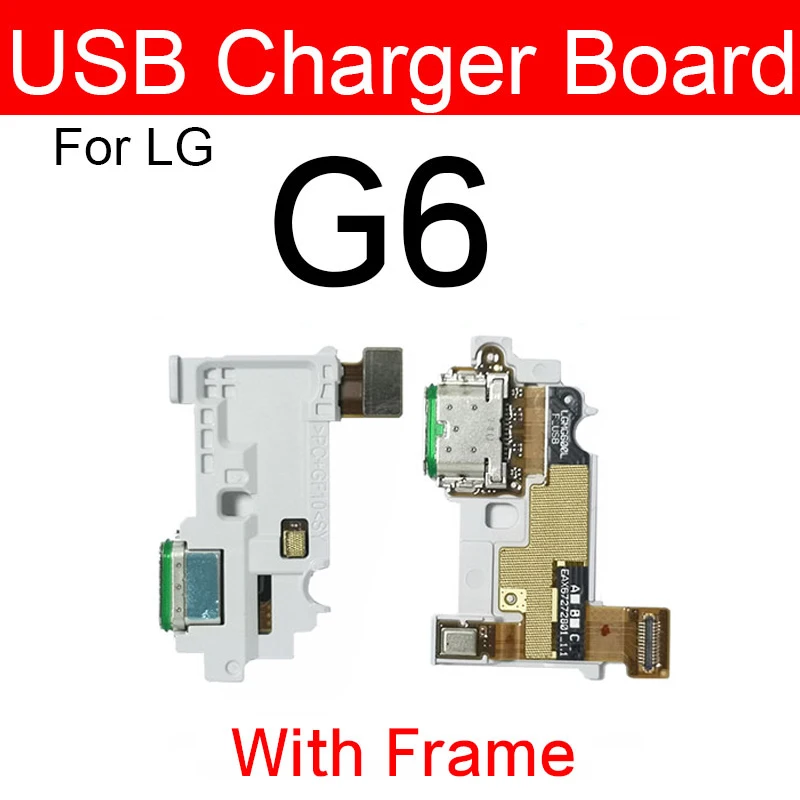 For LG G5 G6 G7 G8 Q7 Q8 G8X G8S USB Charging DockConnector USB Charger Port Jack Flex Cable Board Connector Parts