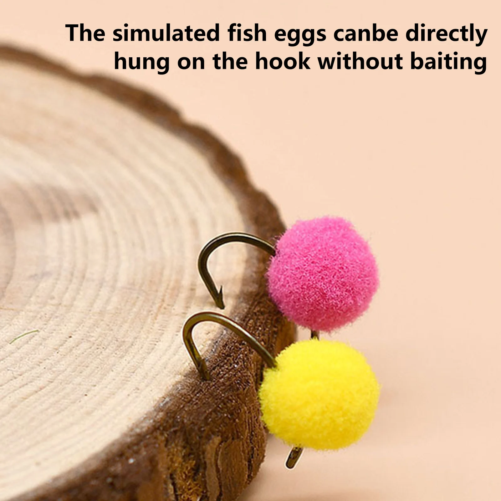 

100pcs 10mm Fishing Lure Materiall DIY Fake Bait Fish Egg Ball Floating Luya Bait Accessories Outdoor Fishing Bait Tackles