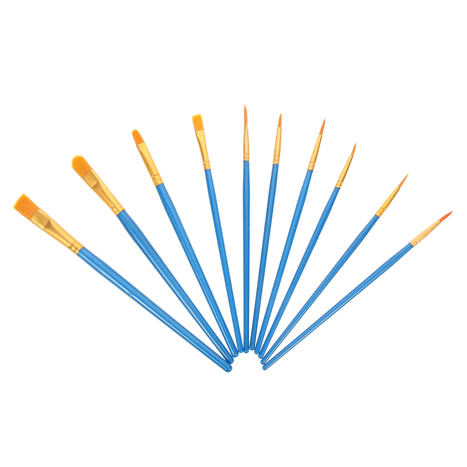 

20 Pcs Round Brush Oil Set Paintbrush Accessories Brushes for Painting Blue Child