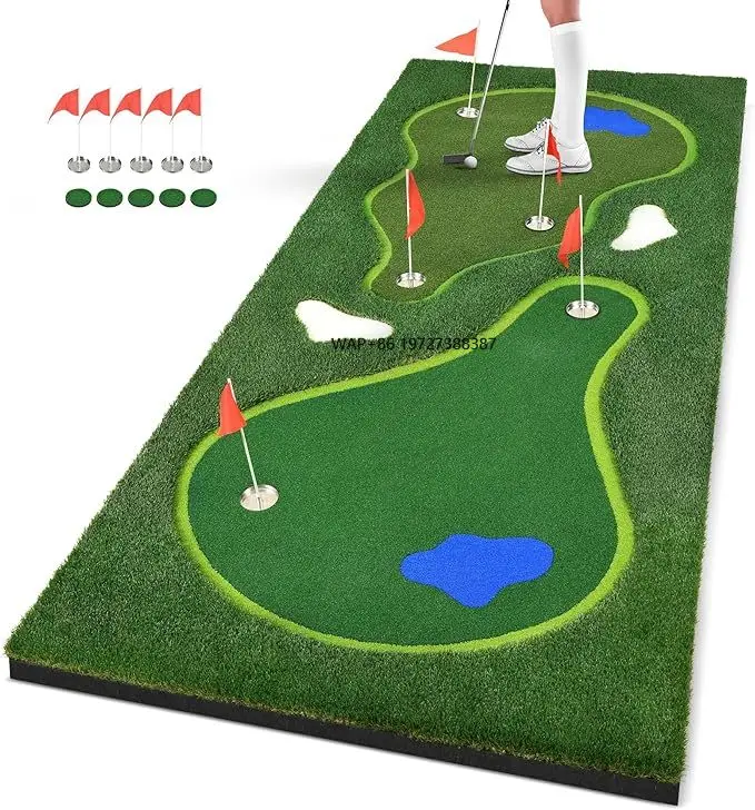 

Professional Large Golf Putting Mat Indoor Outdoor Hitting Mats for Practice for Training
